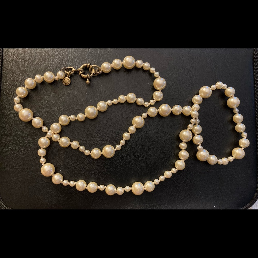 J. CREW Vintage Faux Pearl Necklace